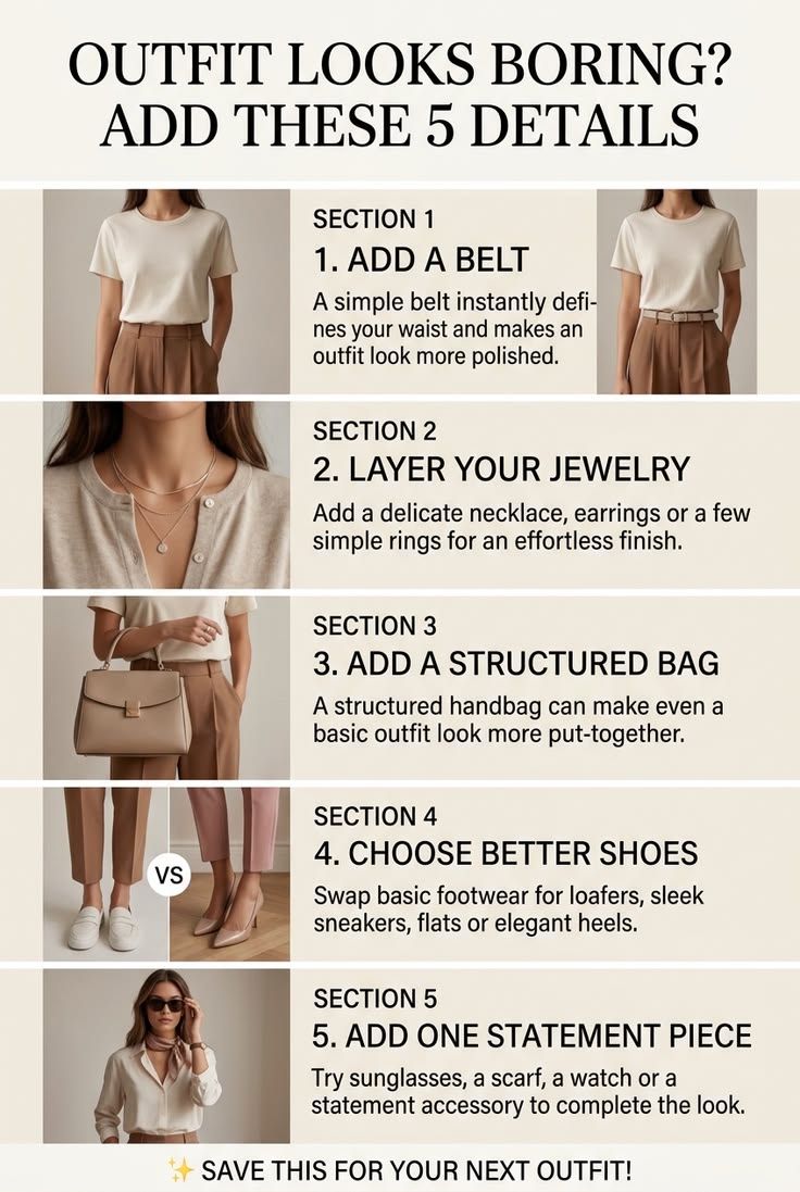 Cara Membuat Outfit Basic Terlihat Lebih Menarik